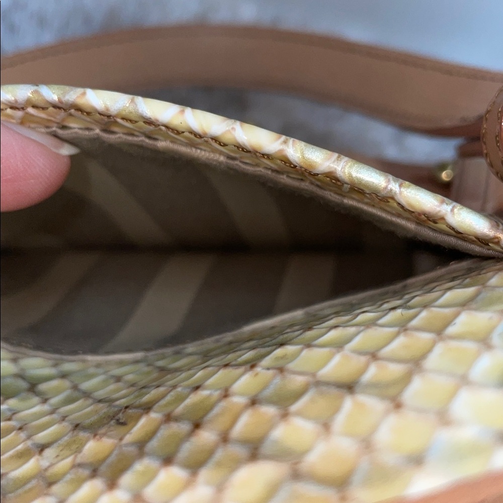 Brahmin Snake Skin Embossed Satchel - Picture 12 of 16